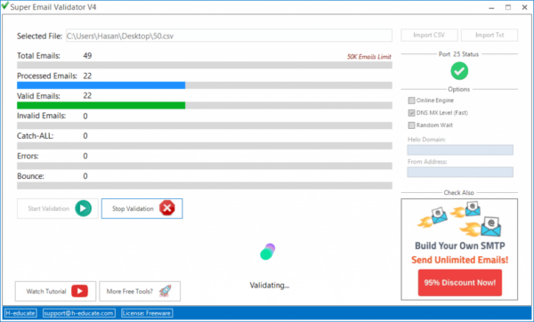 Free Email Verification Software